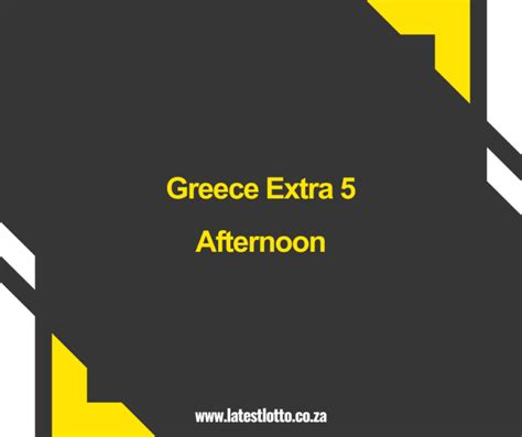 greece afternoon extra 5